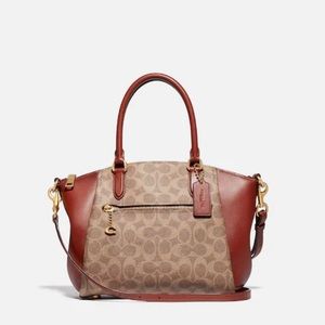 Coach Elise Satchel In Signature Canvas NWT